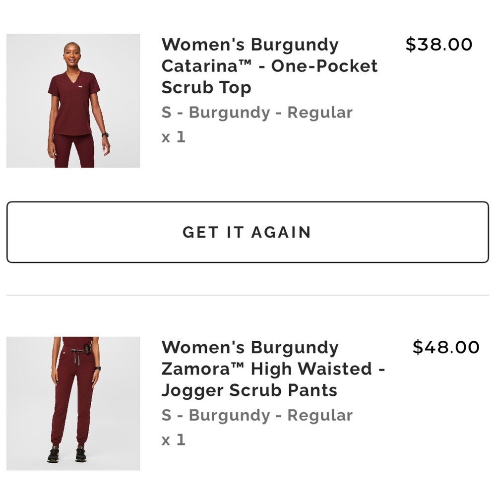 Figs Women's Burgundy Zamora Jogger Pants